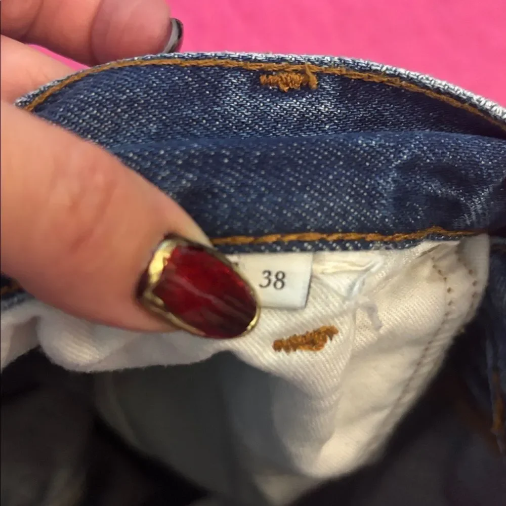 Sandro Women's Blue Straight Jeans, US4 - Picture 8 of 8